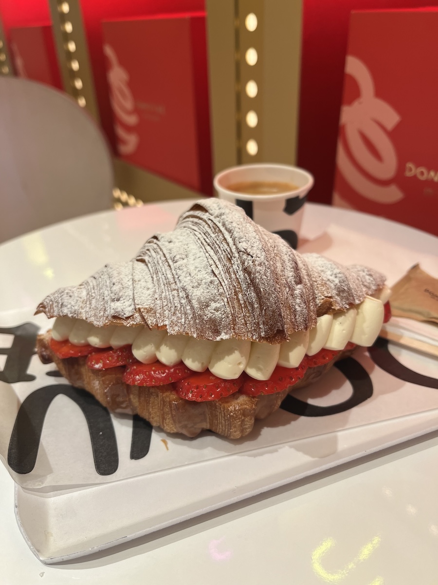 Strawberry Cream Croissant at Donutelier