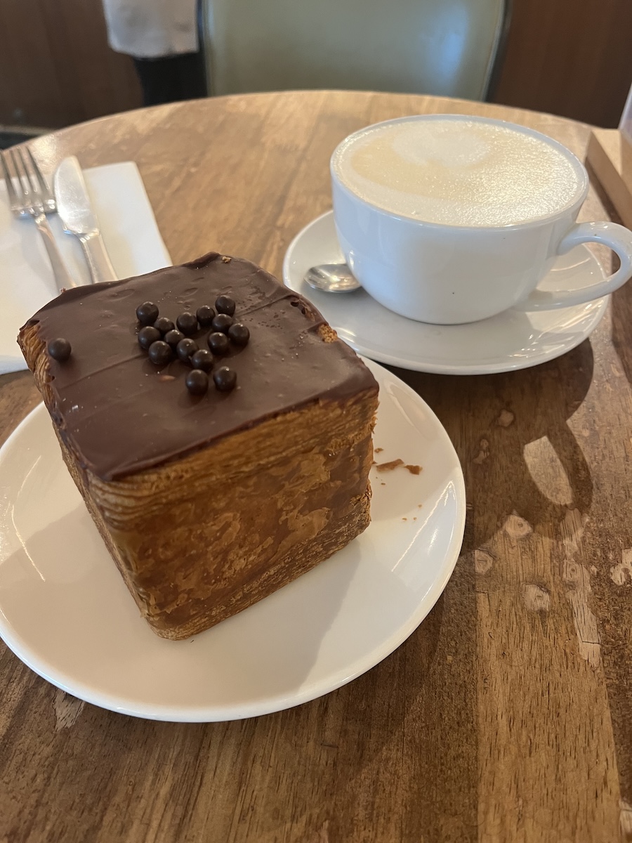 Cube chocolate croissant from Le Deli Robuchon Piccadilly